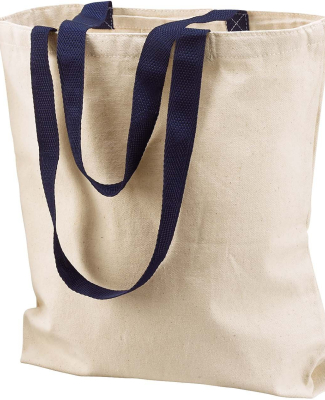 8868 Liberty Bags® Marianne Cotton Canvas Tote in Natural/ navy