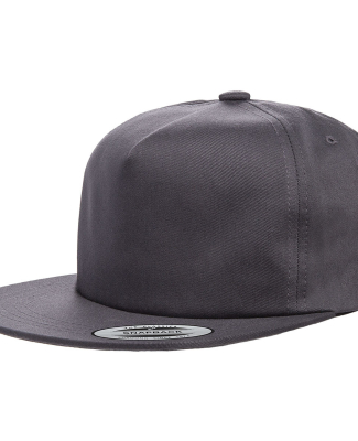 Yupoong-Flex Fit 6502 Unstructured Five-Panel Snap in Charcoal