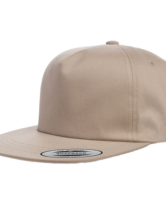 Yupoong-Flex Fit 6502 Unstructured Five-Panel Snap in Khaki