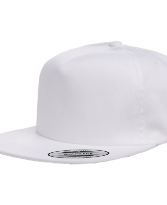 Yupoong-Flex Fit 6502 Unstructured Five-Panel Snap in White