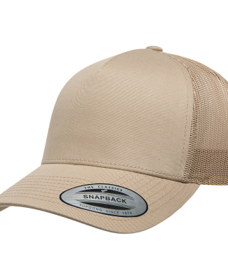 Yupoong-Flex Fit 6506 Retro Snapback Trucker Cap in Khaki