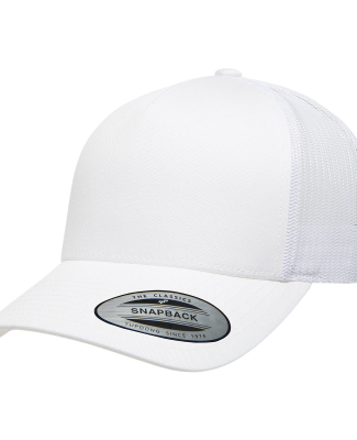 Yupoong-Flex Fit 6506 Retro Snapback Trucker Cap in White