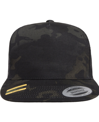 Yupoong-Flex Fit 6006 Five-Panel Classic Trucker C in Multicam Black/ Black