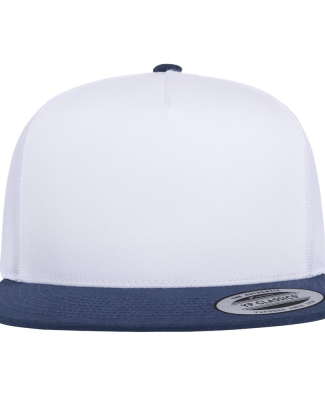 Yupoong-Flex Fit 6006 Five-Panel Classic Trucker C in Navy/ White/ White