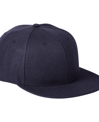 Big Accessories BA539 Flat Bill Sport Cap in Navy/ navy