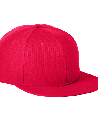 Big Accessories BA539 Flat Bill Sport Cap in Red
