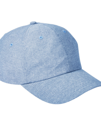 Big Accessories BA614 Summer Prep Cap in Blue chambray