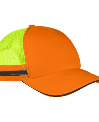 Big Accessories BA661 Safety Trucker Cap in Neon orng/ne ylw
