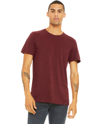 BELLA+CANVAS 3413 Unisex Howard Tri-blend T-shirt in Cardinal triblend