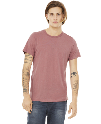 BELLA+CANVAS 3413 Unisex Howard Tri-blend T-shirt in Mauve triblend