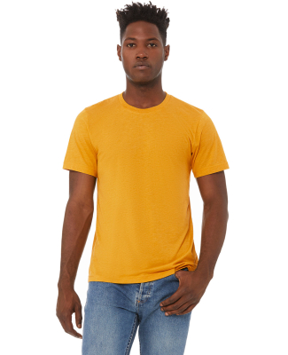 BELLA+CANVAS 3413 Unisex Howard Tri-blend T-shirt in Mustard triblend
