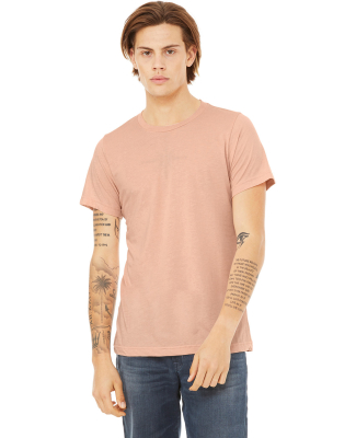 BELLA+CANVAS 3413 Unisex Howard Tri-blend T-shirt in Peach triblend