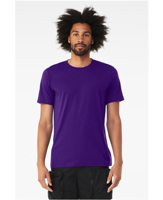 BELLA+CANVAS 3413 Unisex Howard Tri-blend T-shirt in Solid team purple triblend