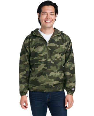 Champion Clothing CO200 Packable Jacket in Olive green camo