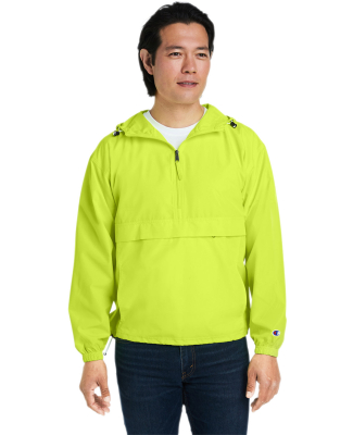 Champion Clothing CO200 Packable Jacket in Safety green