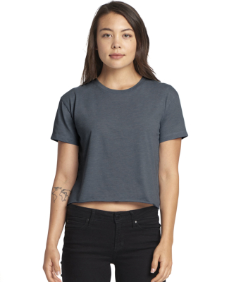 Next Level Apparel 5080 Festival Women's Cali Crop in Antique denim
