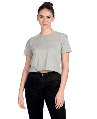 Next Level Apparel 5080 Festival Women's Cali Crop in Heather grey