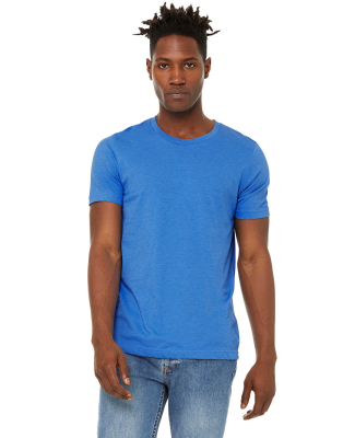 Bella + Canvas 3301 Unisex Sueded Tee in Heather columbia blue
