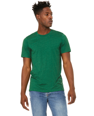 Bella + Canvas 3301 Unisex Sueded Tee in Heather grass green