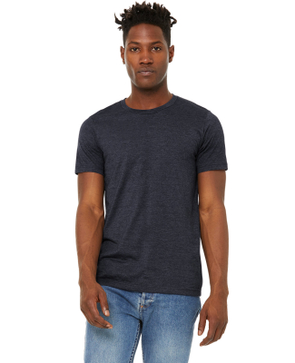 Bella + Canvas 3301 Unisex Sueded Tee in Heather navy