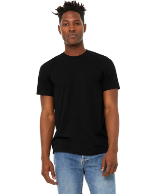 Bella + Canvas 3301 Unisex Sueded Tee in Solid black blend