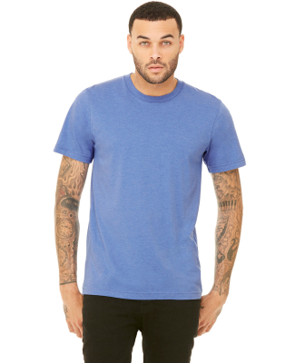 Bella + Canvas 3001CVC Unisex Short Sleeve Heather in Heather columbia blue