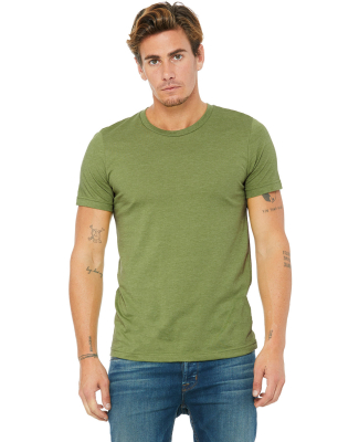 Bella + Canvas 3001CVC Unisex Short Sleeve Heather in Heather green