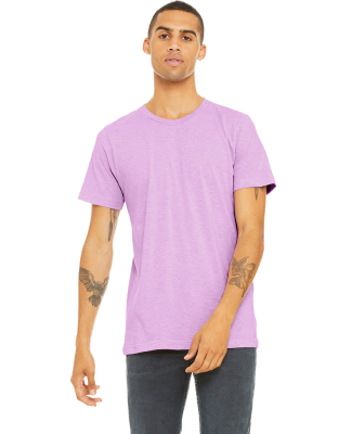 Bella + Canvas 3001CVC Unisex Short Sleeve Heather in Heather prism lilac