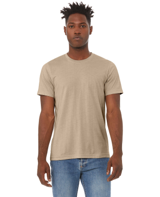 Bella + Canvas 3001CVC Unisex Short Sleeve Heather in Heather tan