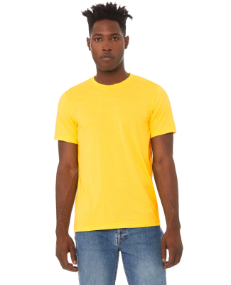 Bella + Canvas 3001CVC Unisex Short Sleeve Heather in Heather yellow