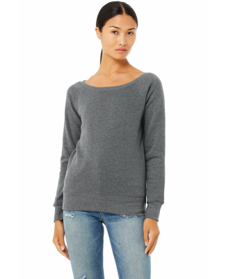 BELLA 7501 Womens Fleece Pullover Sweatshirt in Deep heather