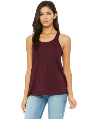 BELLA 8800 Womens Racerback Tank Top in Maroon