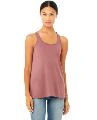 BELLA 8800 Womens Racerback Tank Top in Mauve