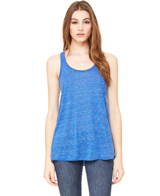 BELLA 8800 Womens Racerback Tank Top in True royal marble