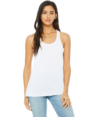 BELLA 8800 Womens Racerback Tank Top in White