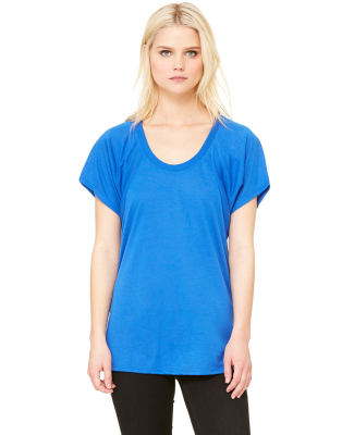 BELLA 8801 Womens Jersey Flowy Shirt in True royal