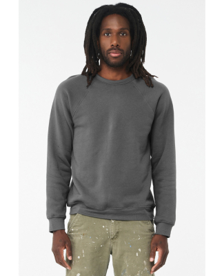 BELLA+CANVAS 3901 Unisex Tri-blend Sponge Fleece S in Asphalt