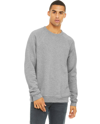 BELLA+CANVAS 3901 Unisex Tri-blend Sponge Fleece S in Athletic heather