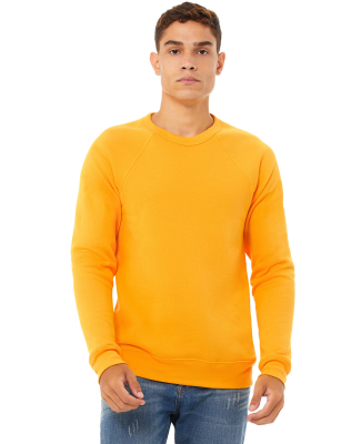 BELLA+CANVAS 3901 Unisex Tri-blend Sponge Fleece S in Gold