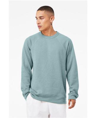 BELLA+CANVAS 3901 Unisex Tri-blend Sponge Fleece S in Heather blue lagoon