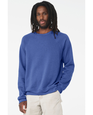 BELLA+CANVAS 3901 Unisex Tri-blend Sponge Fleece S in Heather true royal