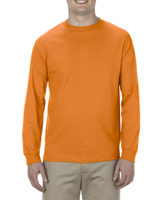 Alstyle 1304 Classic Long Sleeve Tee by American A in Orange