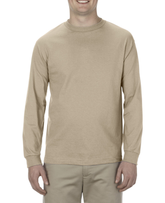 Alstyle 1304 Classic Long Sleeve Tee by American A in Sand