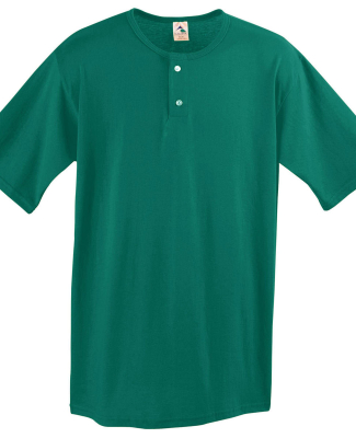 580 Two Button Baseball Jersey in Dark green