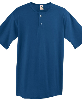 580 Two Button Baseball Jersey in Navy