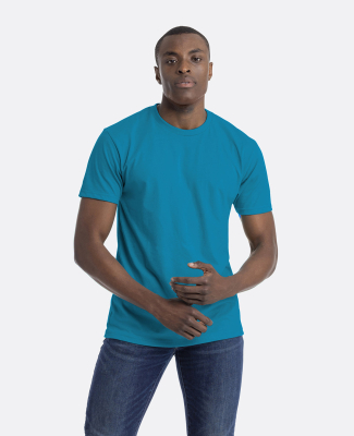 Next Level 6210 Men's CVC Crew in Turquoise