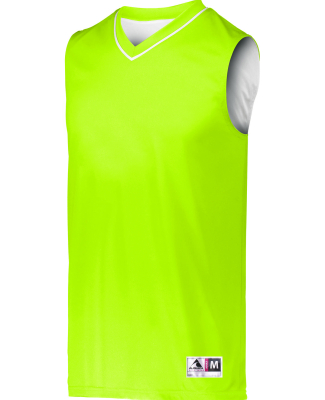 Augusta Sportswear 152 Adult Reversible Two-Color in Lime/ white