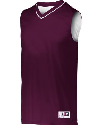 Augusta Sportswear 152 Adult Reversible Two-Color  in Maroon/ white