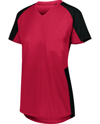Augusta Sportswear 1522 Ladies' Cutter Jersey T-Sh in Red/ black