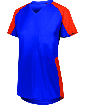 Augusta Sportswear 1522 Ladies' Cutter Jersey T-Sh in Royal/ orange